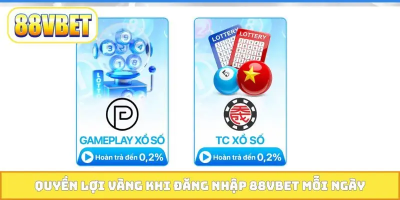 Quyền lợi vàng khi đăng nhập 88VBET mỗi ngày